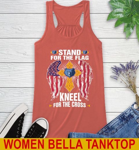 NBA Basketball Memphis Grizzlies Stand For Flag Kneel For The Cross Shirt Racerback Tank 3