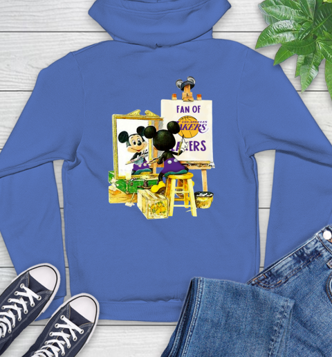 NBA Basketball Los Angeles Lakers Mickey Drawing Shirt 23 NBA Basketball Los Angeles Lakers Mickey Drawing Shirt - Image 23