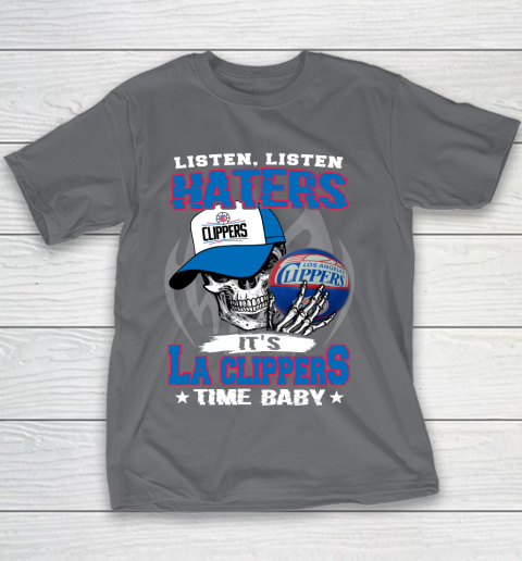 Listen Haters It is CLIPPERS Time Baby NBA Youth T-Shirt 5