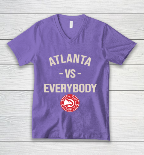 Atlanta Hawks Vs Everybody V-Neck T-Shirt 8