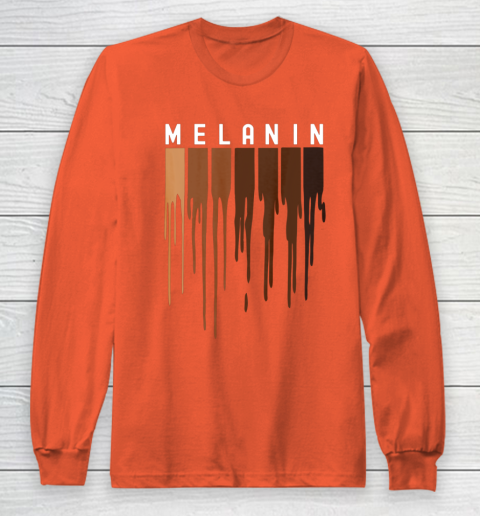Drippin Melanin T Shirt for Women Pride  Black History Gift Long Sleeve T-Shirt 3