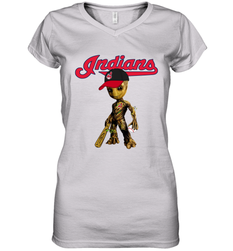 Cleveland Indians Women's V-Neck 3/4 Sleeve