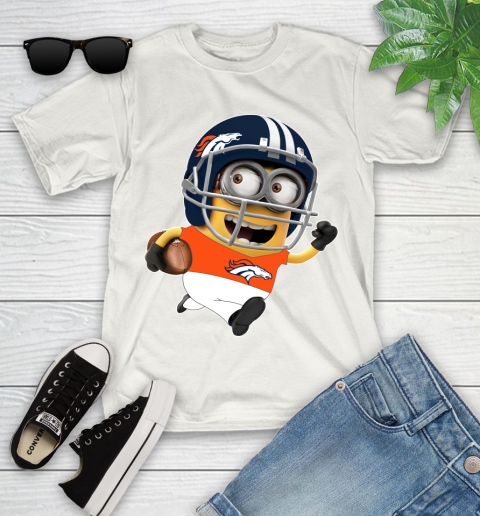 NFL Denver Broncos Minions Disney Football Sports Youth T-Shirt