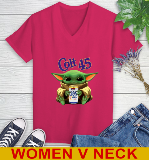 Star Wars Baby Yoda Hugs Colt 45 Beer Shirt 86