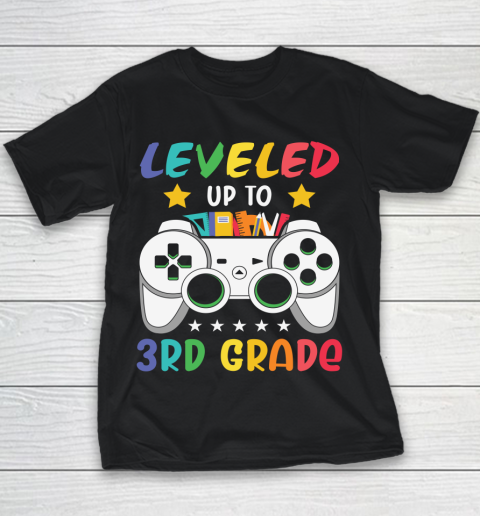 Back To School Shirt Leveled up to 3rd grade Youth T-Shirt
