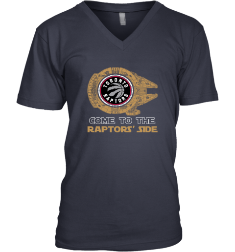 2mlm nba come to the toronto raptors star wars basketball sports v neck unisex 8 front navy