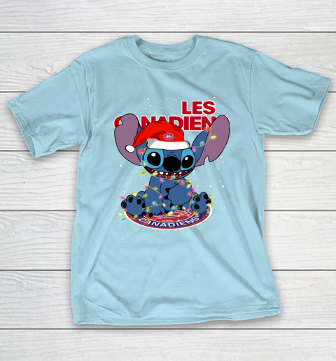 Montreal Canadiens NHL Hockey noel stitch Christmas T-Shirt 10