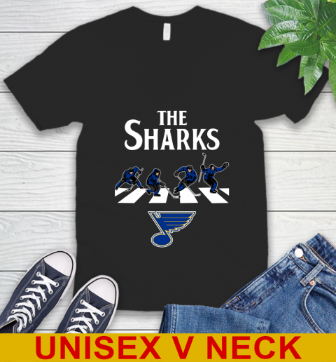 NHL Hockey St.Louis Blues The Beatles Rock Band Shirt V-Neck T-Shirt