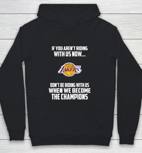 NBA Los Angeles Lakers Basketball We Become The Champions Youth Hoodie