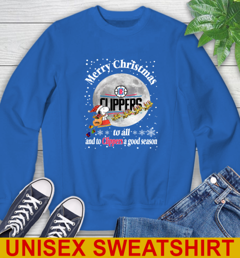 LA Clippers Merry Christmas To All And To Clippers A Good Season NBA Basketball Sports Sweatshirt 11