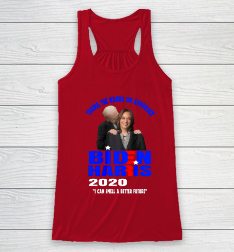 Anti Joe Biden Kamala Harris Hands On Can Smell The Future Racerback Tank - Image 5