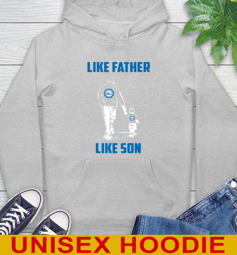 Philadelphia 76ers NBA Basketball Like Father Like Son Sports Hoodie 6