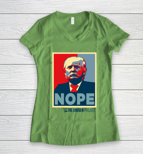 Lincoln Project Nope Women's V-Neck T-Shirt 5