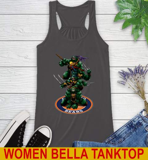 NFL Football Chicago Bears Teenage Mutant Ninja Turtles Shirt Racerback Tank 13 NFL Football Chicago Bears Teenage Mutant Ninja Turtles Shirt Racerback Tank - Image 13
