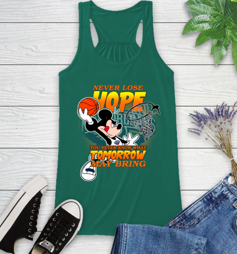 New Orleans Pelicans NBA Basketball Mickey Disney Never Lose Hope Racerback Tank 6