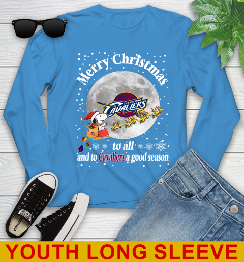 Cleveland Cavaliers Merry Christmas To All And To Cavaliers A Good Season NBA Basketball Sports Youth Long Sleeve 8