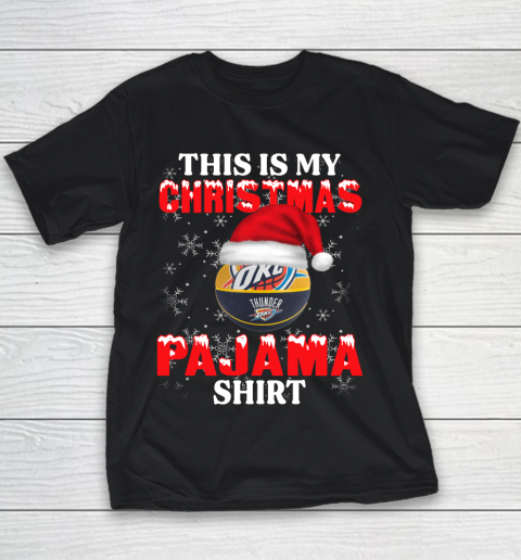 Oklahoma City Thunder This Is My Christmas Pajama Shirt NBA Youth T-Shirt