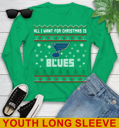 St.Louis Blues NHL Hockey All I Want For Christmas Is My Team Sports 123