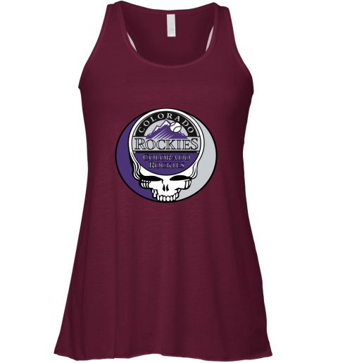 Colorado Rockies The Grateful Dead Baseball MLB Mashup Racerback Tank