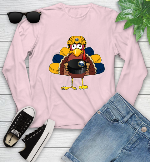 Buffalo Sabres Turkey Thanksgiving Day Youth Long Sleeve 10
