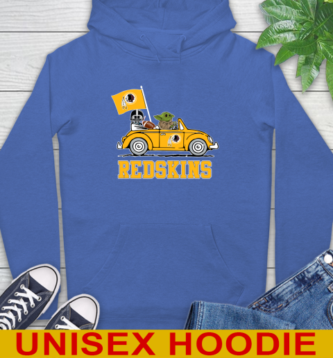 NFL Football Washington Redskins Darth Vader Baby Yoda Driving Star Wars Shirt Hoodie 9