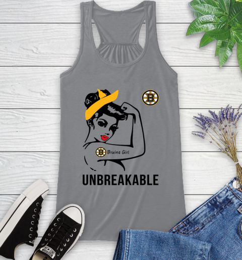 NHL Boston Bruins Girl Unbreakable Hockey Sports Racerback Tank 3