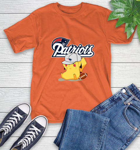 NFL Pikachu Football Sports New England Patriots T-Shirt 5