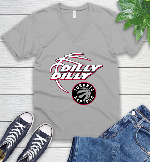 NBA Toronto Raptors Dilly Dilly Basketball Sports V-Neck T-Shirt 4