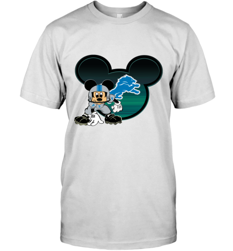 NFL Detroit Lions Mickey Mouse Disney Football T Shirt