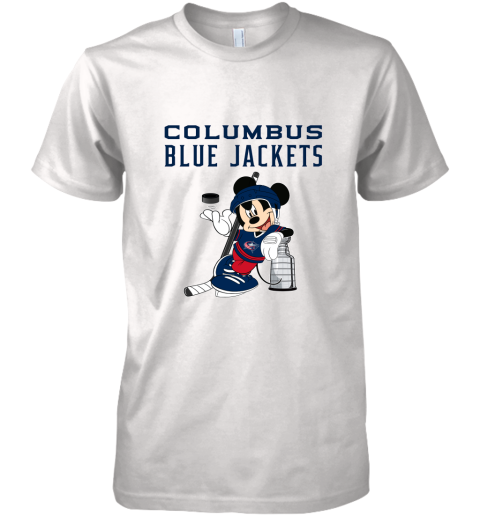 Mickey Columbus Blue Jackets With The Stanley Cup Hockey NHL Premium Men's T-Shirt