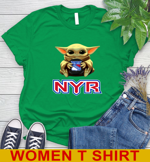 NHL Hockey New York Rangers Star Wars Baby Yoda Shirt 94