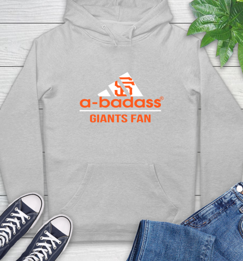 MLB A Badass San Francisco Giants Fan Adidas Baseball Sports Hoodie 6