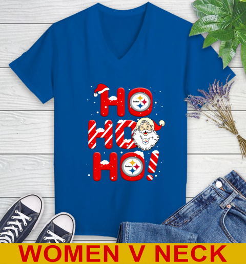 Merry Christmas Santa Claus Football Pittsburgh-Steeler T-Shirt