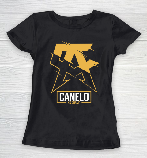 Team Canelo Gold 4x Champion Women's T-Shirt