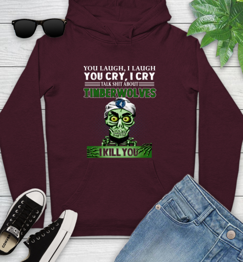 NBA Talk Shit About Minnesota Timberwolves Thunder I Kill You Achmed The Dead Terrorist Jeffrey Dunham Basketball Youth Hoodie 7