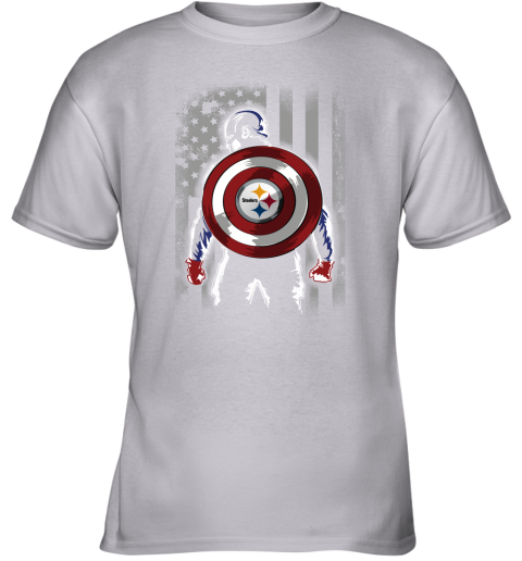 NFL Los Angeles Rams Captain America Marvel Flag Football Sports - Rookbrand