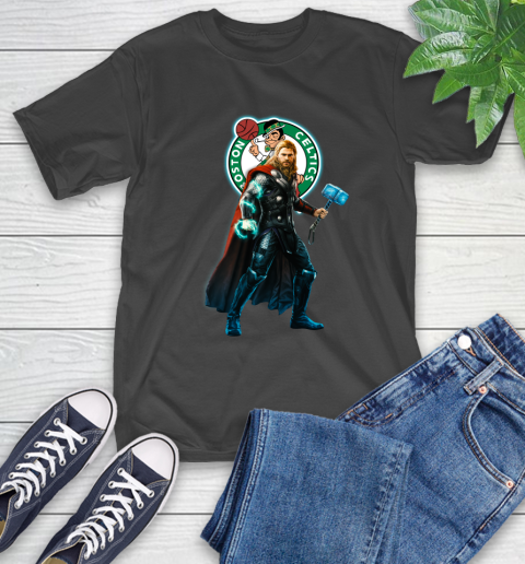 NBA Thor Avengers Endgame Basketball Boston Celtics T-Shirt 2