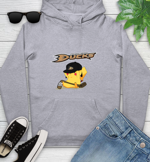 NHL Pikachu Hockey Sports Anaheim Ducks Youth Hoodie 6