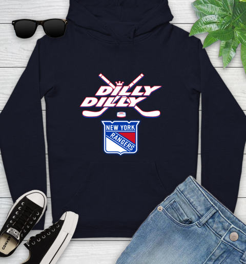 NHL New York Rangers Dilly Dilly Hockey Sports Youth Hoodie 4