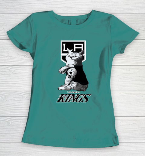 NHL My Cat Loves Los Angeles Kings Hockey Women's T-Shirt 10