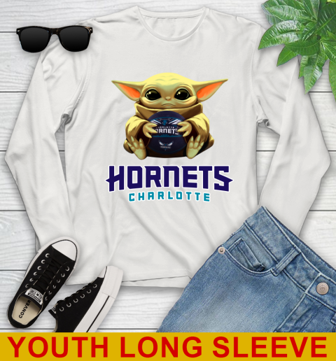 NBA Basketball Charlotte Hornets Star Wars Baby Yoda Shirt 133