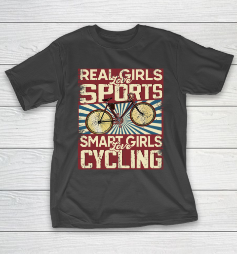 Real girls love sports smart girls love Cycling T-Shirt