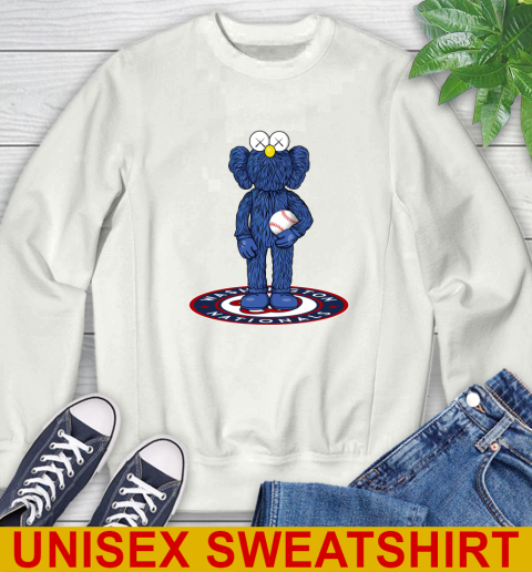 MLB Baseball Washington Nationals Kaws Bff Blue Figure Shirt Sweatshirt