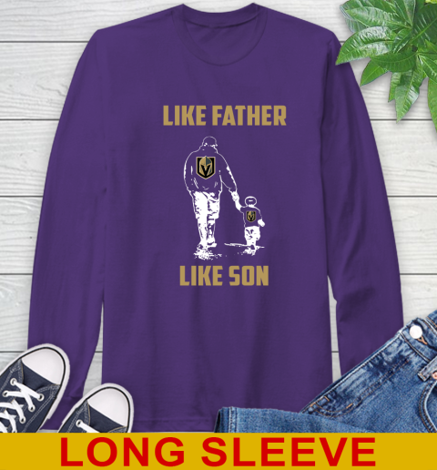 Vegas Golden Knights NHL Hockey Like Father Like Son Sports Long Sleeve T-Shirt 5