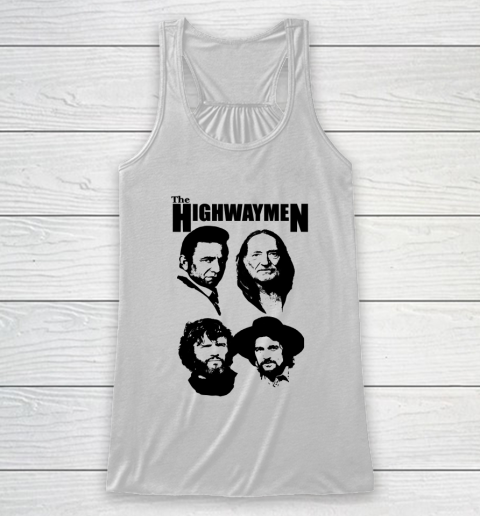 Willie Nelson Johnny Cash Outlaw Country Super Group The Highwaymen Racerback Tank