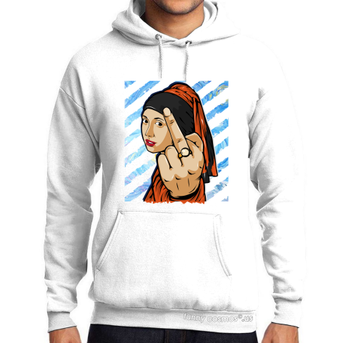Air Jordan 1 Shattered Backboard 3.0 Matching Sneaker Tshirt The girl With The Pearl Earing Middle Finger Orange and Black Jordan Tshirt