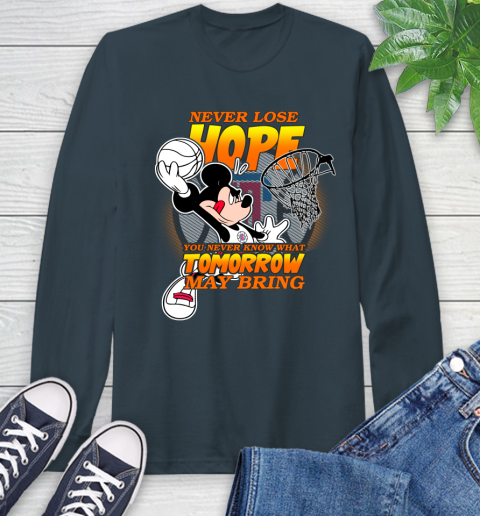 LA Clippers NBA Basketball Mickey Disney Never Lose Hope Long Sleeve T-Shirt 9