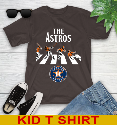 MLB Baseball Houston Astros The Beatles Rock Band Shirt Youth T-Shirt 6