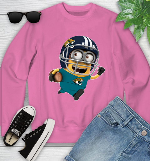 NFL Jacksonville Jaguars Minions Disney Football Sports Youth Sweatshirt 7
