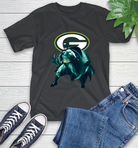 NFL Batman Football Sports Green Bay Packers T-Shirt 2